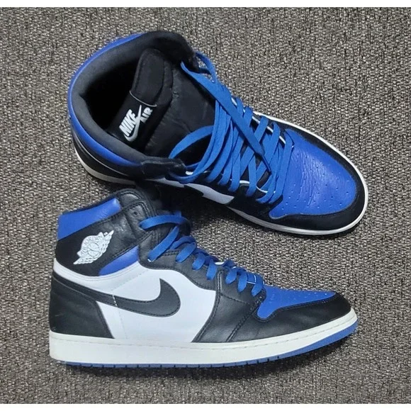 Nike Men's‎ Air Jordan 1 Retro High OG Royal Toe 555088-041 Size 13